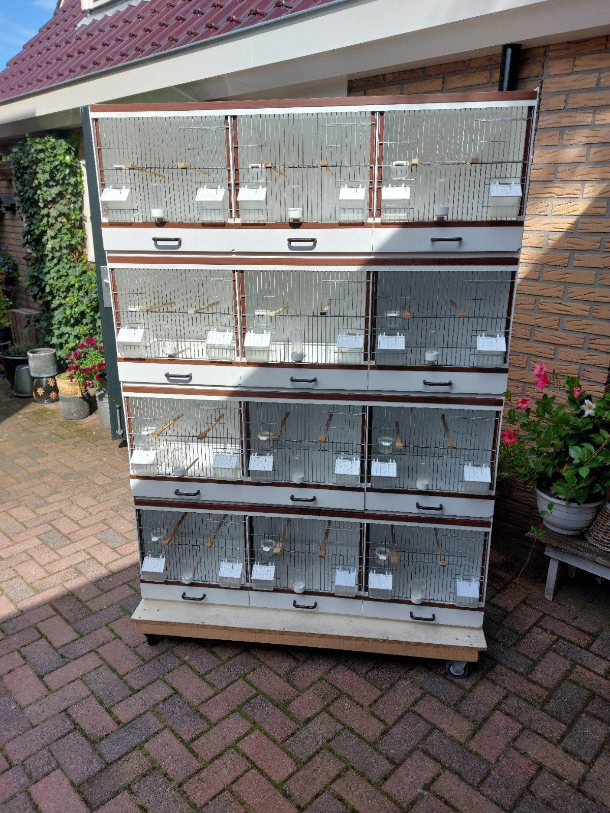 4 x 3 bakker kunstof broedkooien 124 (3 x 40 ), Dieren en Toebehoren, Ophalen of Verzenden, Gebruikt, Kunststof, Broedkooi of Kweekkooi