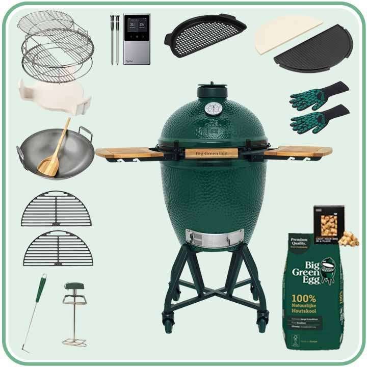 Big Green Egg Large Deals, Ophalen of Verzenden, Nieuw, Big Green Egg, Met accessoires