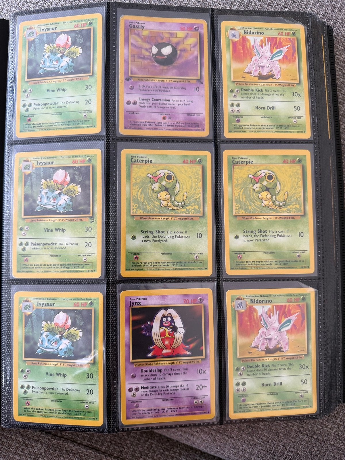 Grote verzameling vintage Pokémon kaarten in map, Ophalen of Verzenden, Gebruikt, Meerdere kaarten