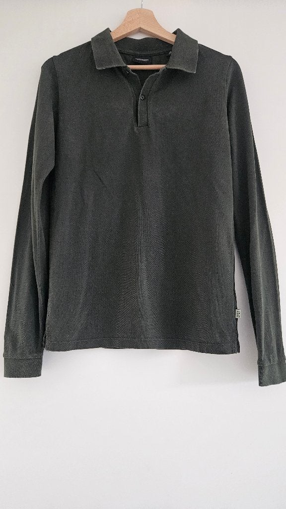 Scotch & Soda poloshirt lange mouw groen maat 176, Kinderen en Baby's, Ophalen of Verzenden, Zo goed als nieuw, Shirt of Longsleeve