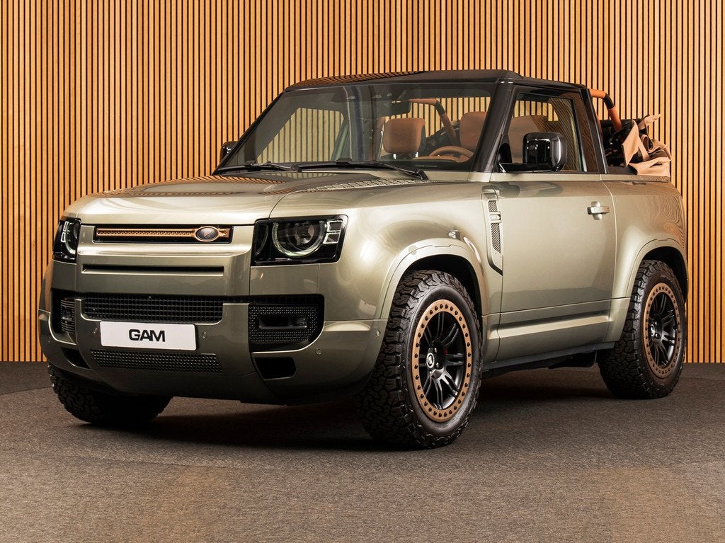 Land Rover Defender 90 5.0 P425 90 X VALIANCE CONVERTIBLE |, Auto's, Land Rover, Automaat, 12 maanden, 8 cilinders, 426 pk
