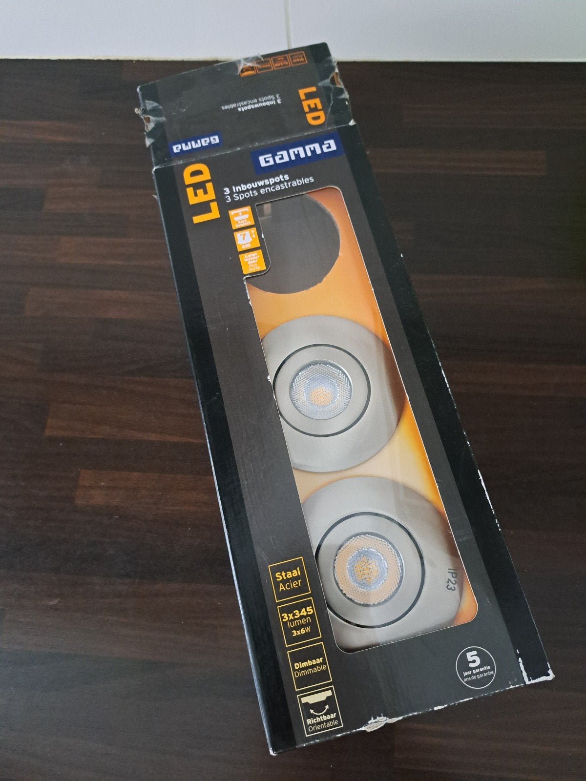 Gamma inbouwspot x2 nieuw, Ophalen of Verzenden, Nieuw, Inbouwspot
