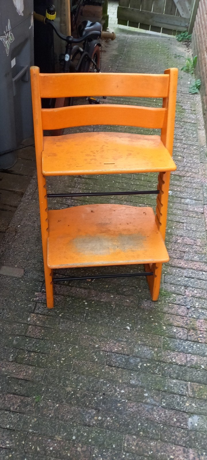 Oranje meegroeistoel - Gebruikt, Ophalen of Verzenden, Gebruikt, Meegroeistoel