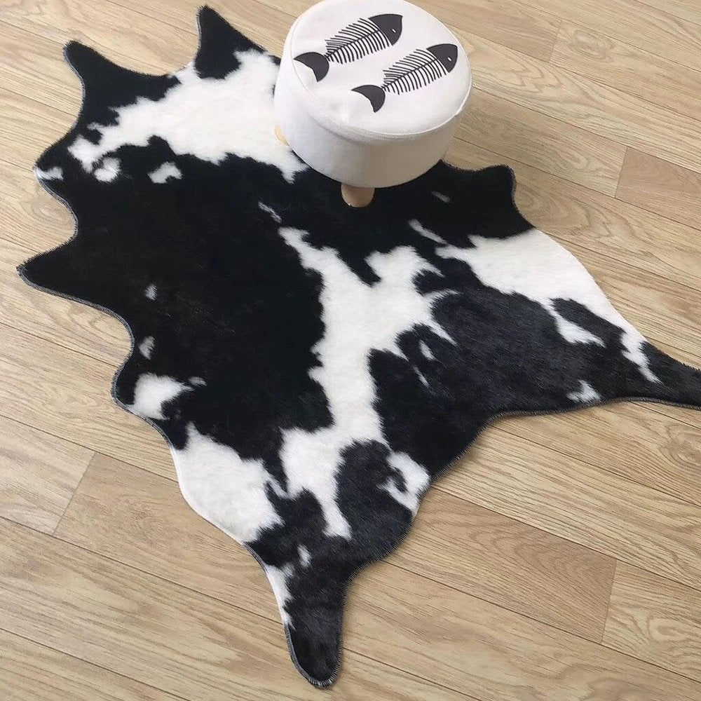 Koeienvel Vloerkleed / Koe Koeien Dieren Kleed Mat Bont Dier, 100 tot 150 cm, Verzenden, Nieuw, Overige vormen