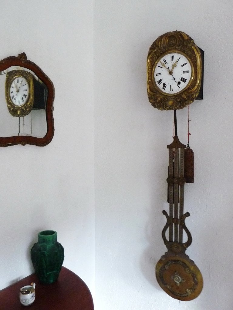 mooie oude comtoise geheel origineel uit 1880, Antiek en Kunst, Ophalen of Verzenden