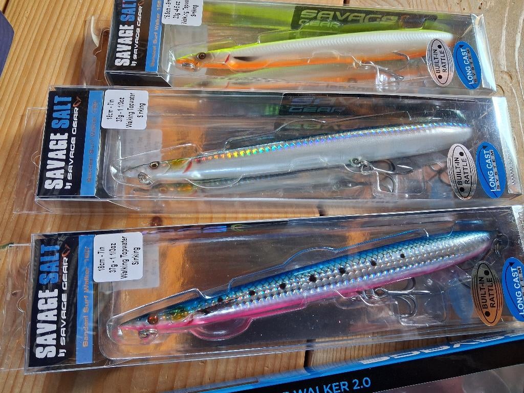 Set van 4x Sandeel Surfwalker (Savage Gear) 15.5/18cm, Tinstraat, Savage Gear, Overige typen, Nieuw