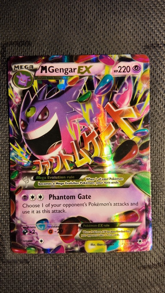 M Gengar-EX 35 Phantom Forces | Pokemon kaart, Ophalen, Zo goed als nieuw, Losse kaart, Foil
