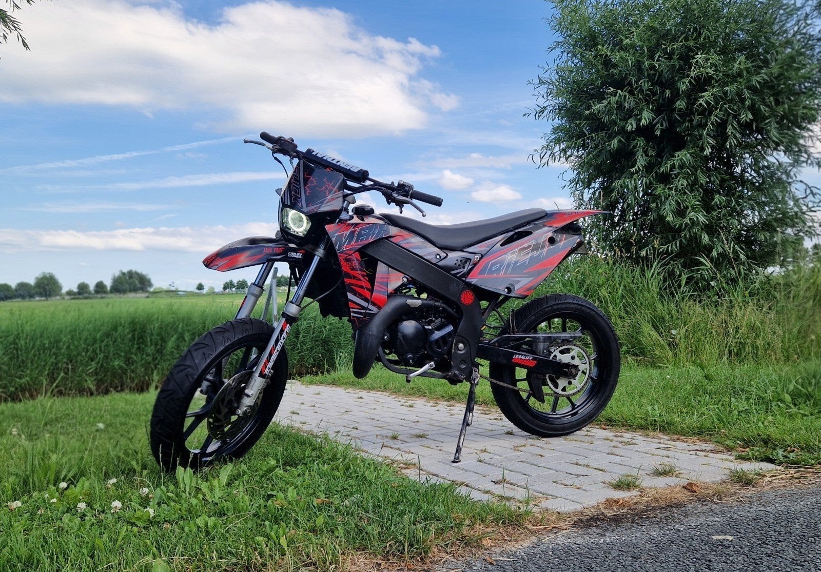 Rieju MRX 50cc, Ophalen, 6 versnellingen, Aprilia, Derbi, Rieju en Yamaha cross, Maximaal 45 km/u