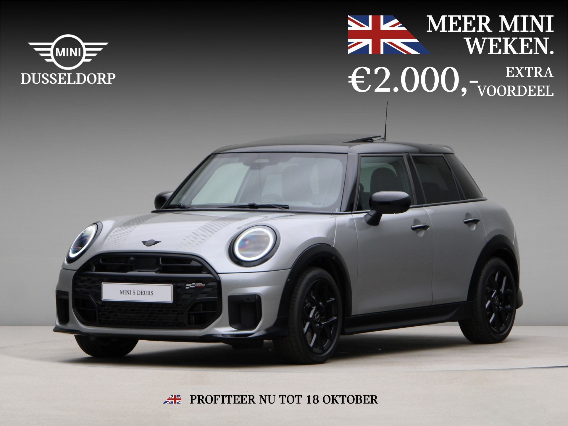 MINI 5-deurs Cooper C John Cooper Works Pakket XL (bj 2026), Dealer onderhouden, 156 pk, Met garantie (alle), Bedrijf
