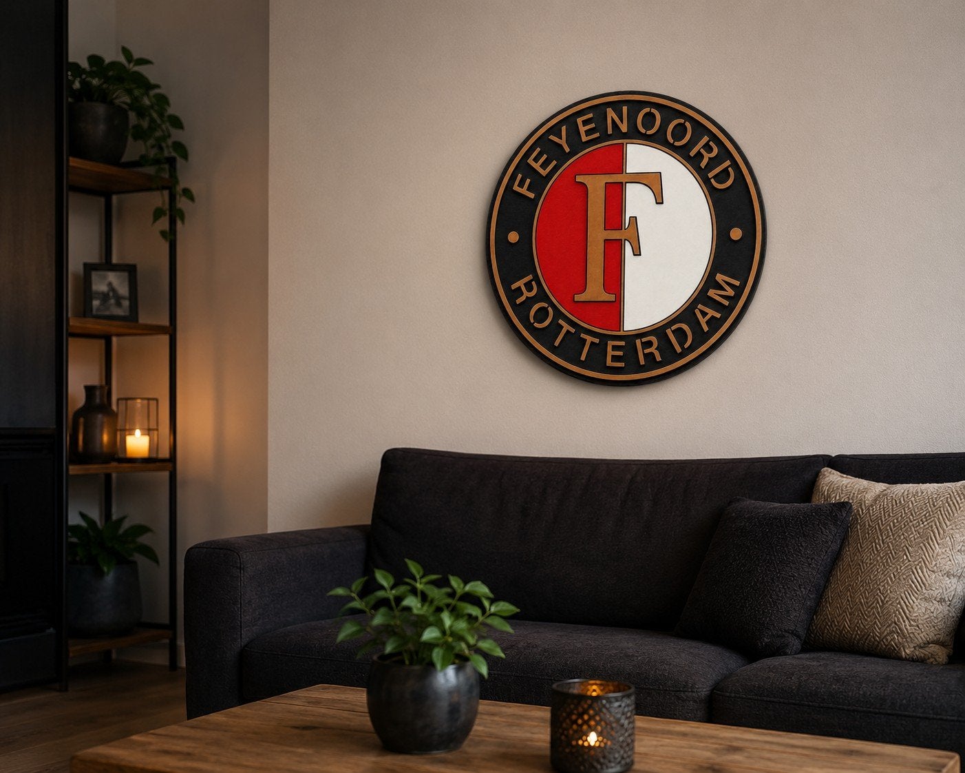 Feyenoord logo (eigen ontwerp mogelijk), Overige stijlen, Ophalen of Verzenden, Nieuw, Wandbord of Wandpaneel
