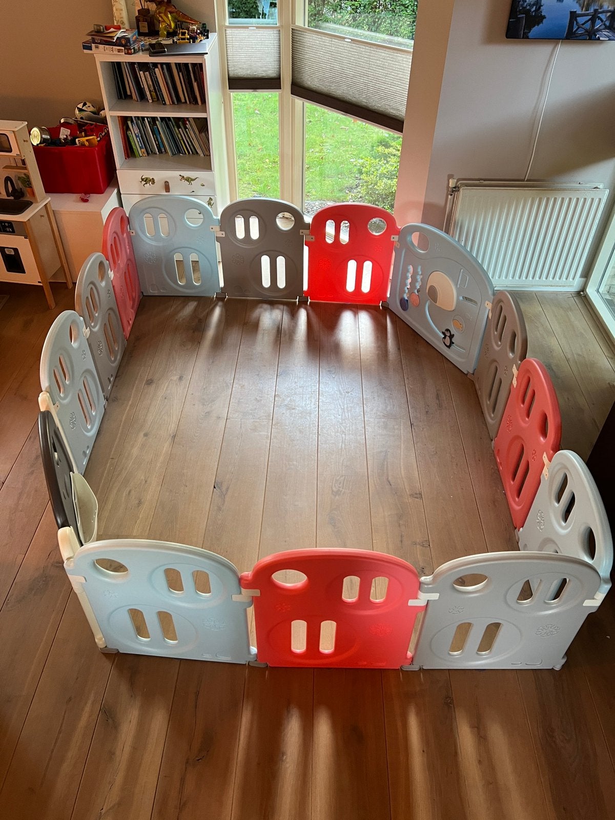 Grote flexibele baby speelbox / grondbox met deur 63 cm hoog, Kinderen en Baby's, Ophalen, Gebruikt, Overige vormen