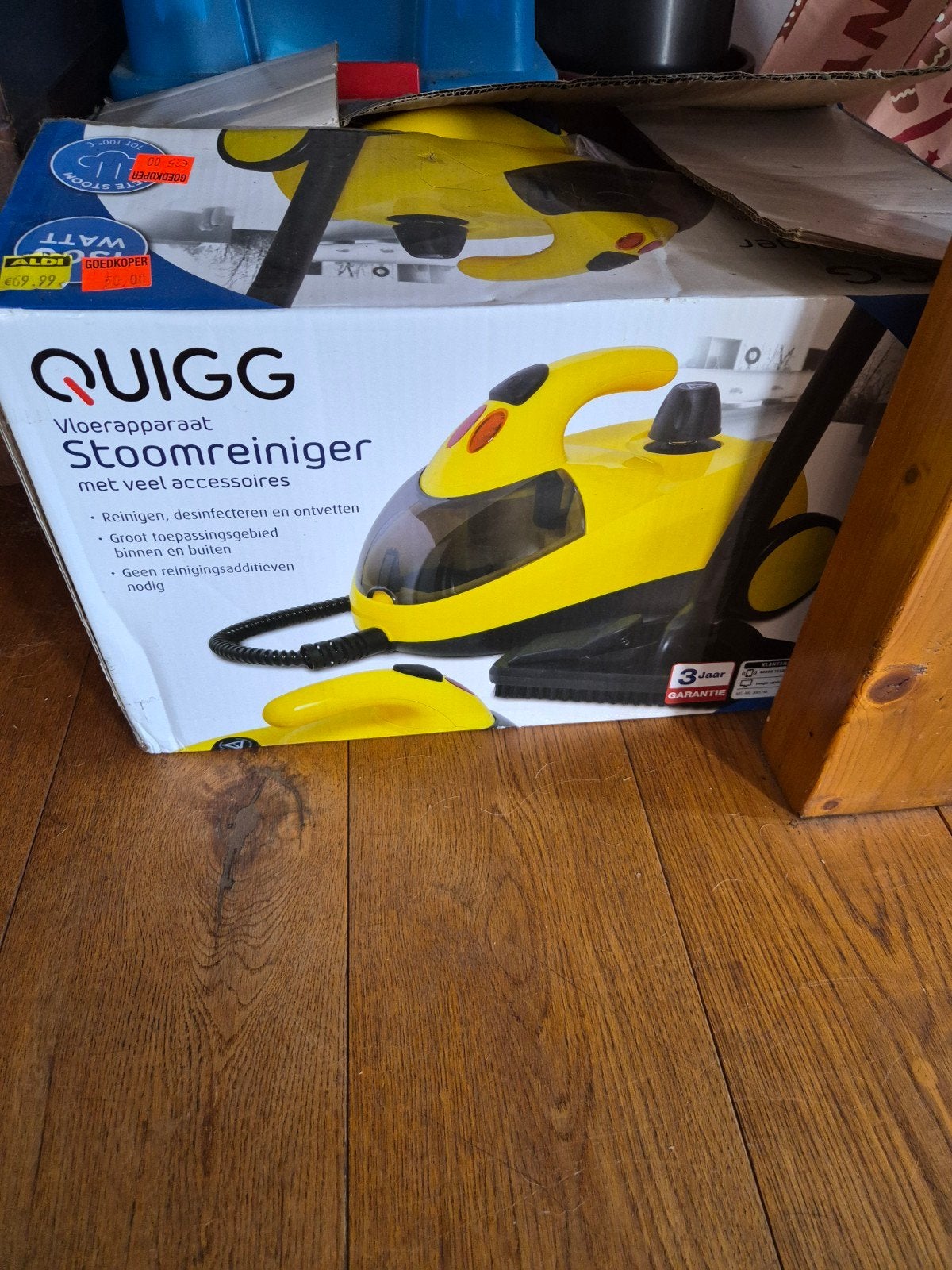 Quigg Stoomreiniger - Vloerapparaat met accessoires, Ophalen of Verzenden