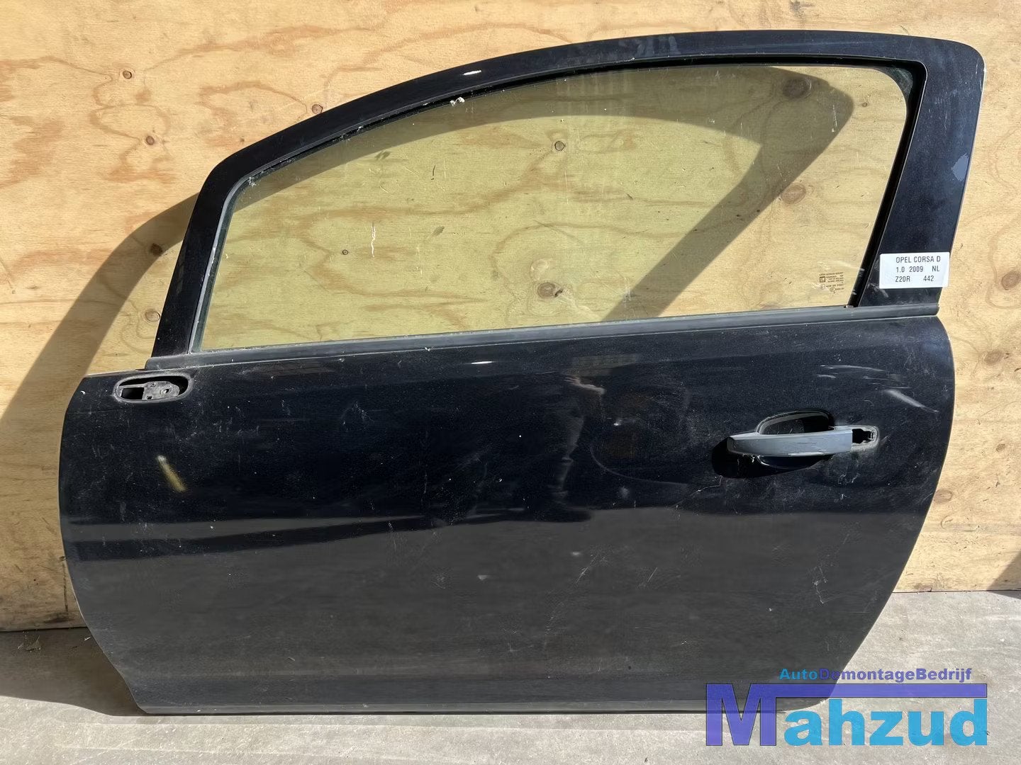 OPEL CORSA D Zwart Z20R deur links (3deurs) 2005-2014, Auto-onderdelen, Gebruikt, Deur, Opel Automobile GmbH, Ophalen of Verzenden