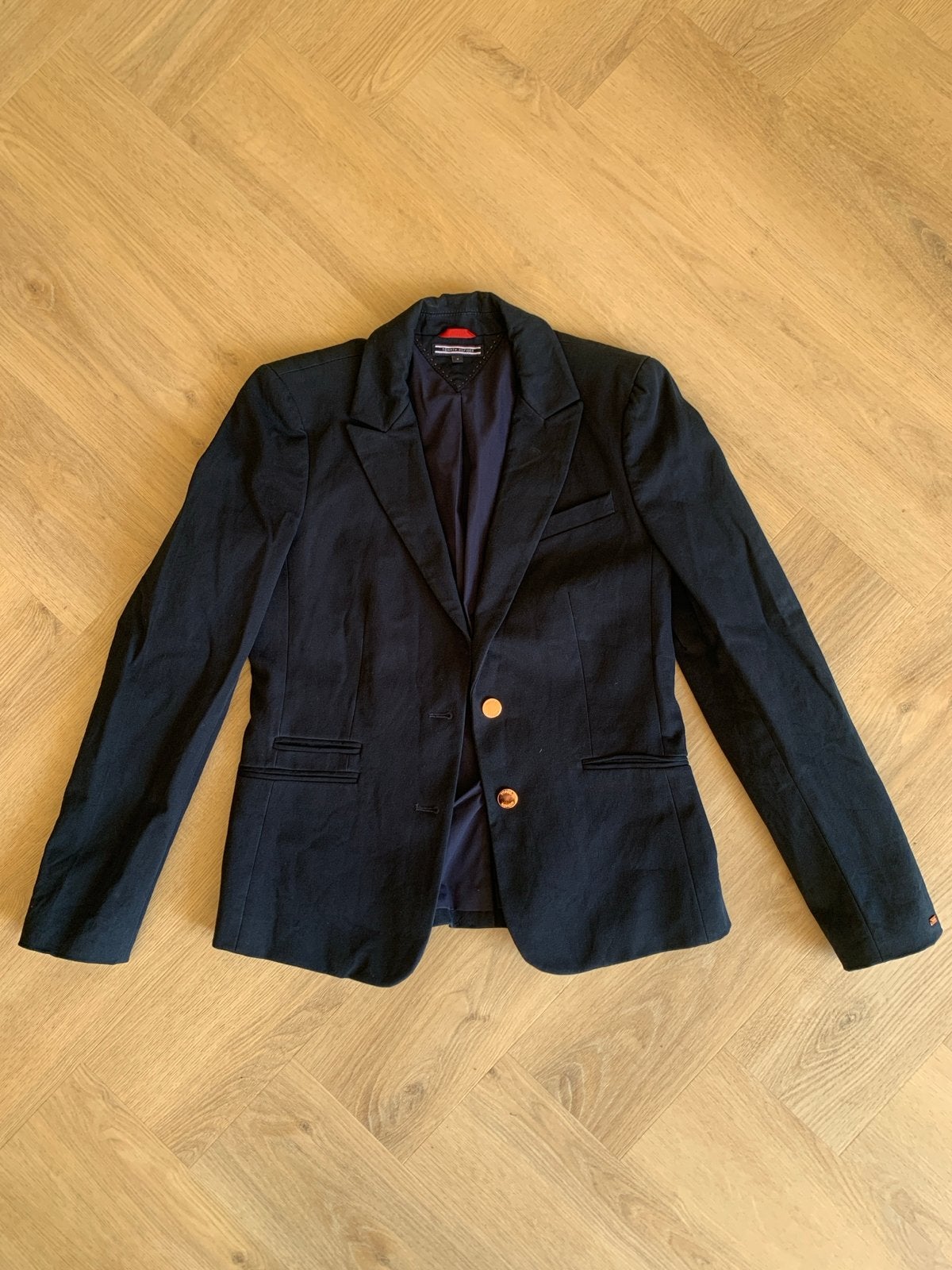 Tommy Hilfiger Dames Blazer - Donkerblauw, Maat 38/40 (M), Blauw, Ophalen of Verzenden, Zo goed als nieuw