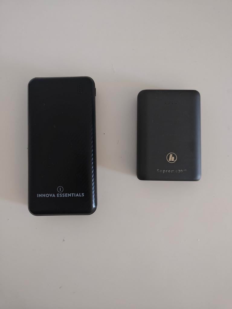 2 Powerbanks: Supreme 10HD & Innova Essentials, Ophalen of Verzenden, Gebruikt, Supreme, Innova Essentials
