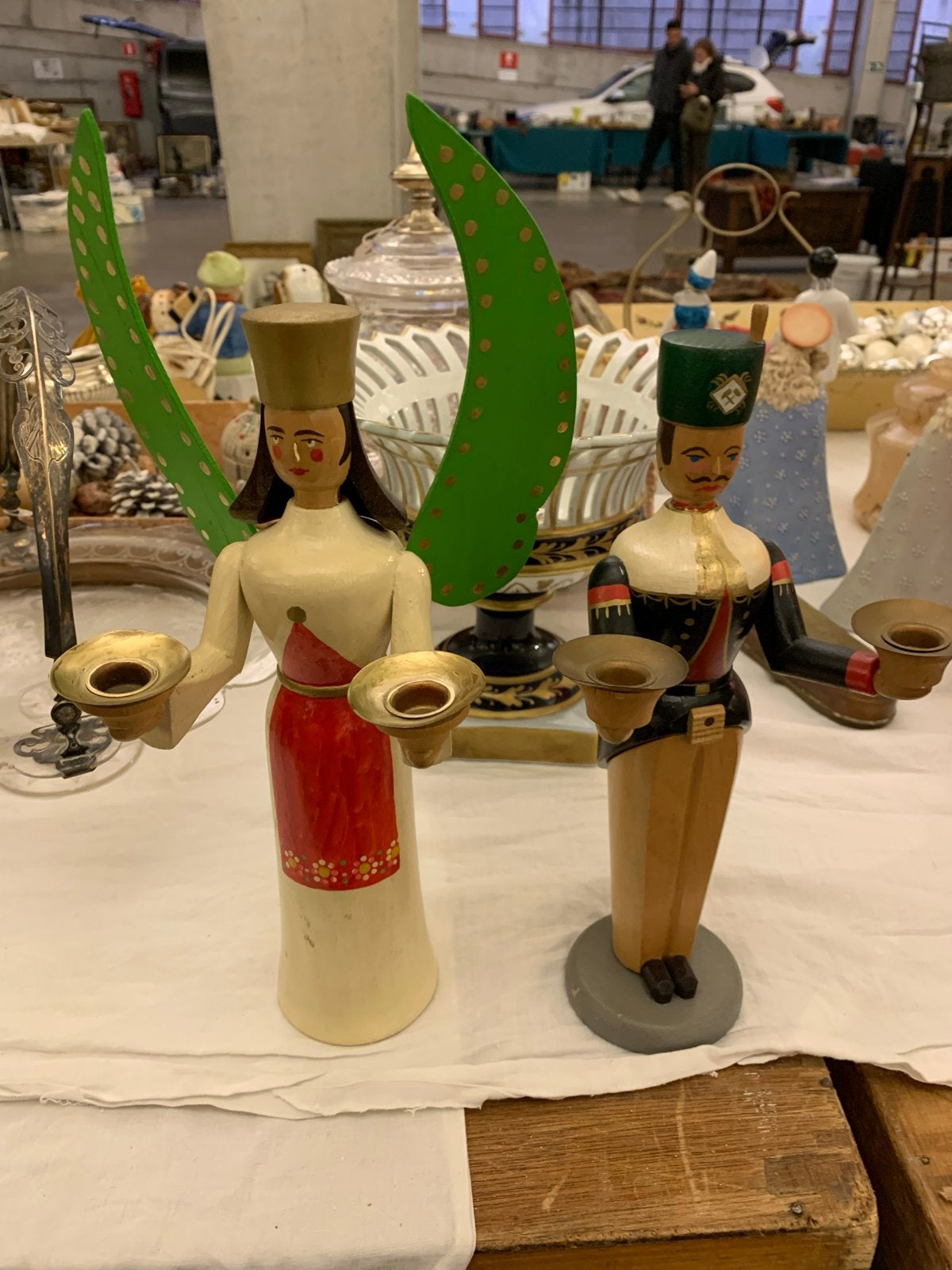 Kerst kandelaars erzgebirge, T, Ophalen of Verzenden, Zo goed als nieuw, N