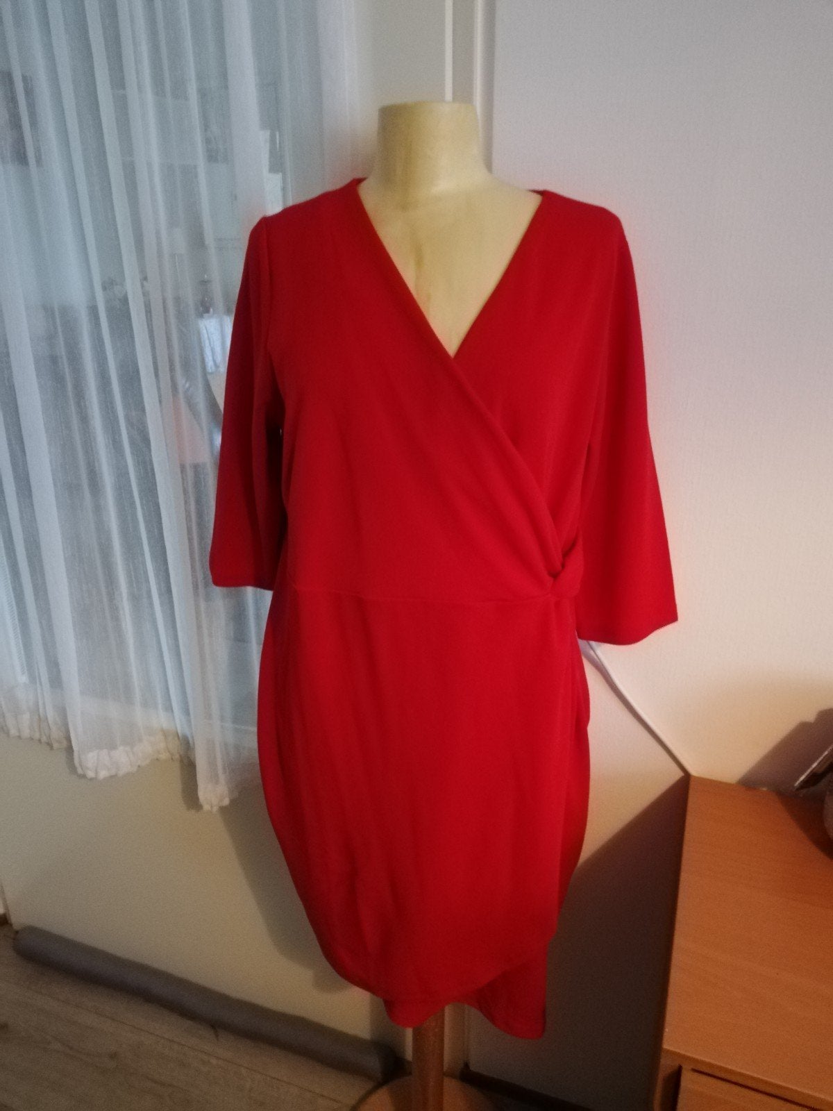 Mooie rode jurk.mt xl.ms.mode, Maat 42/44 (L), Nieuw, Ophalen of Verzenden, Ms mode