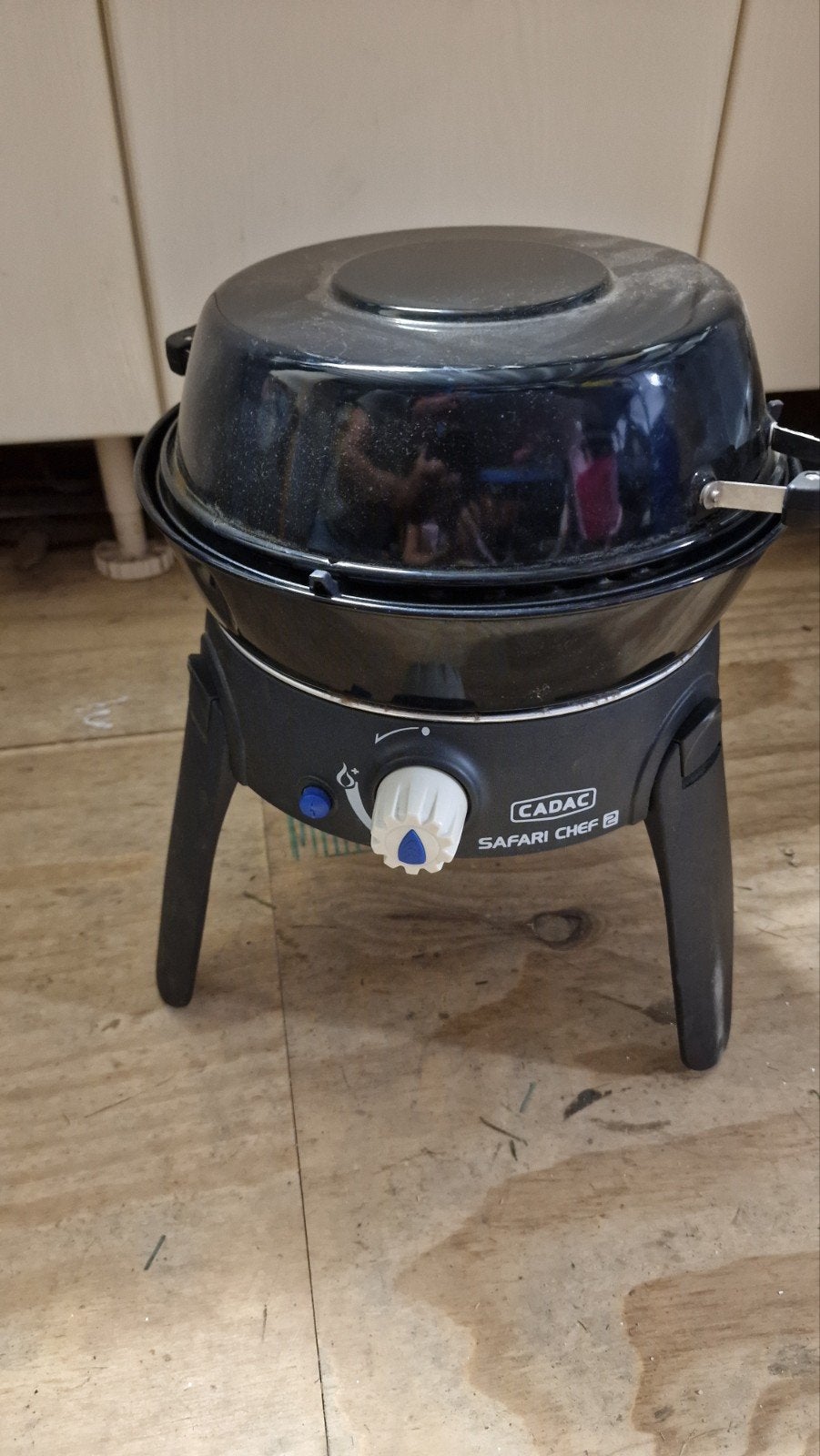 te koop, nette Cadac Safari Chef gas bbq/ grill, Tuin en Terras, Gasbarbecues, Ophalen of Verzenden, Zo goed als nieuw, Cadac