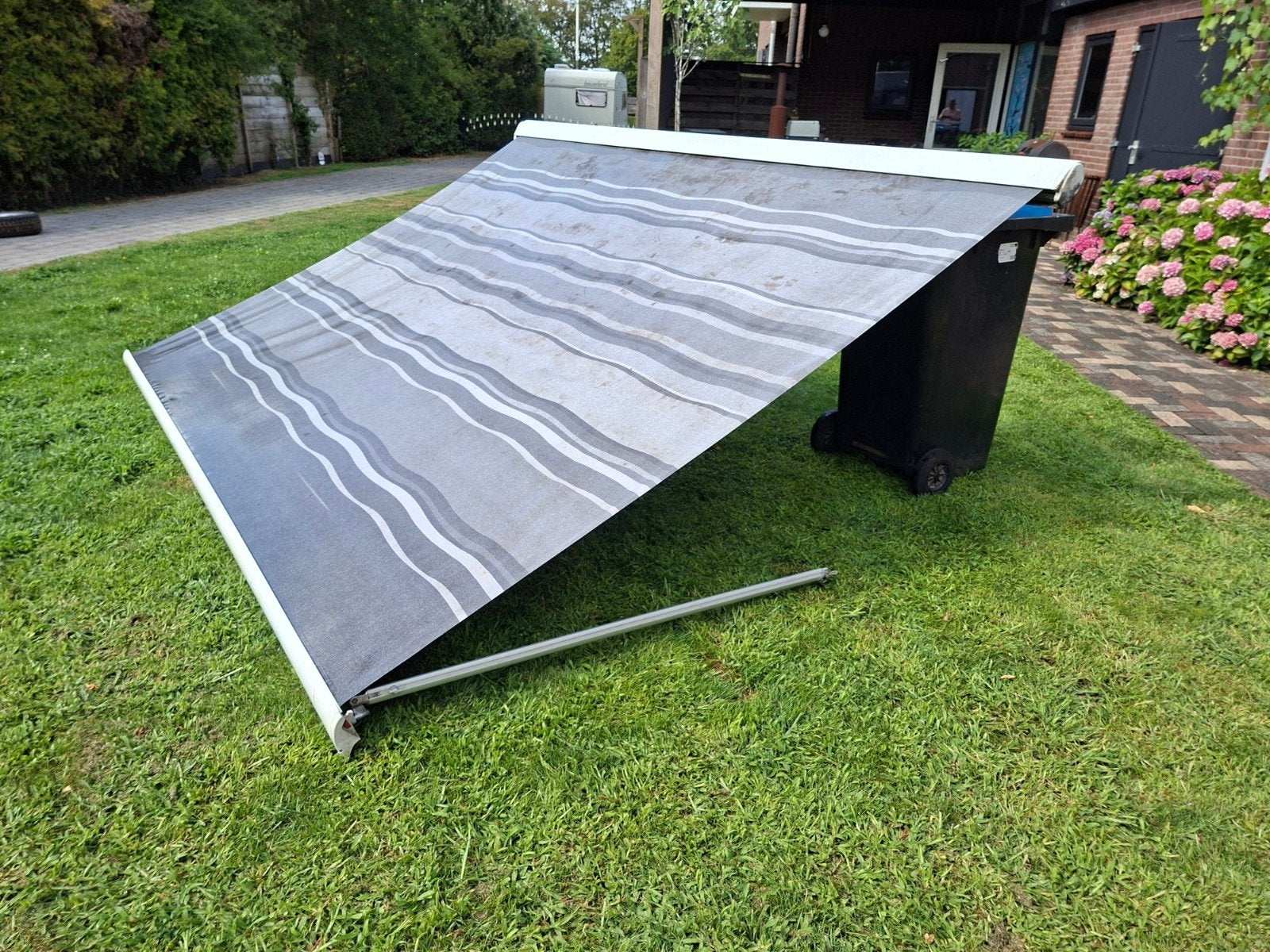 Fiamma F65S Polar 340 Cassetteluifel Deluxe Gray, Ophalen, Gebruikt