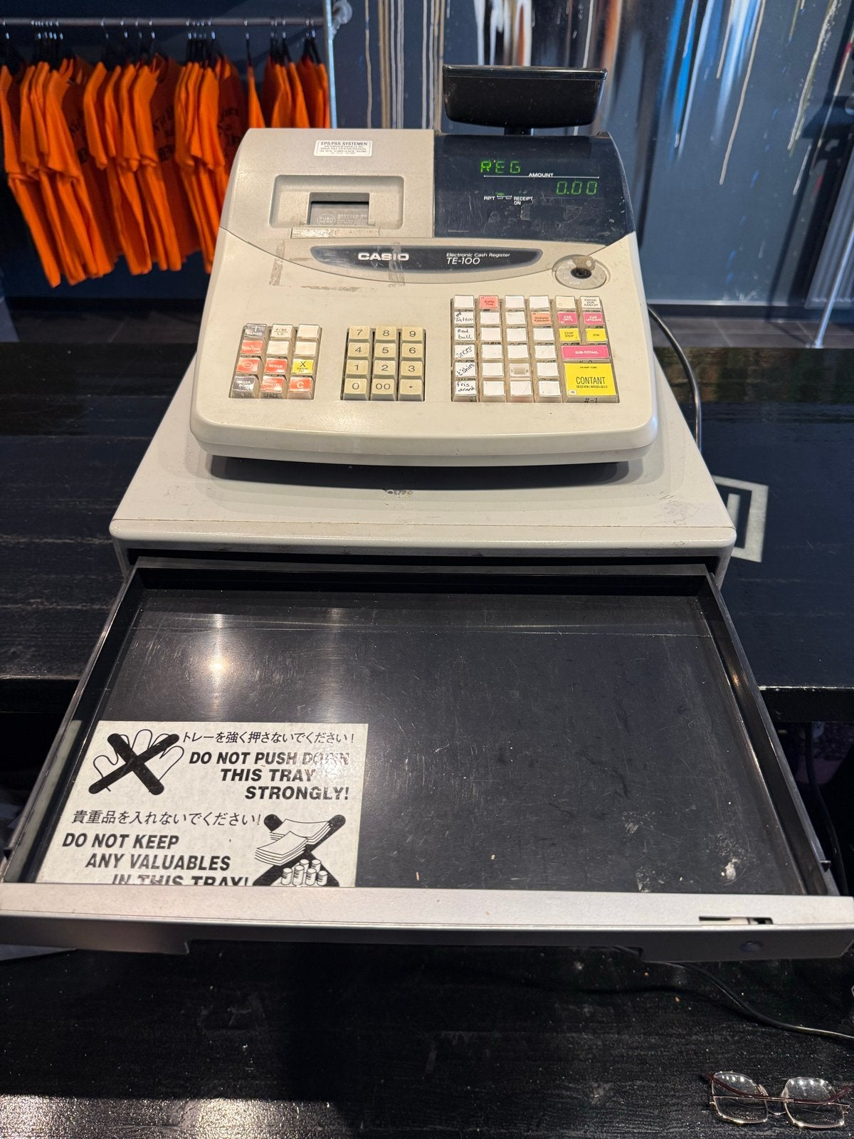 Casio TE-100 Elektronische Kassa met Kassalade, Ophalen of Verzenden