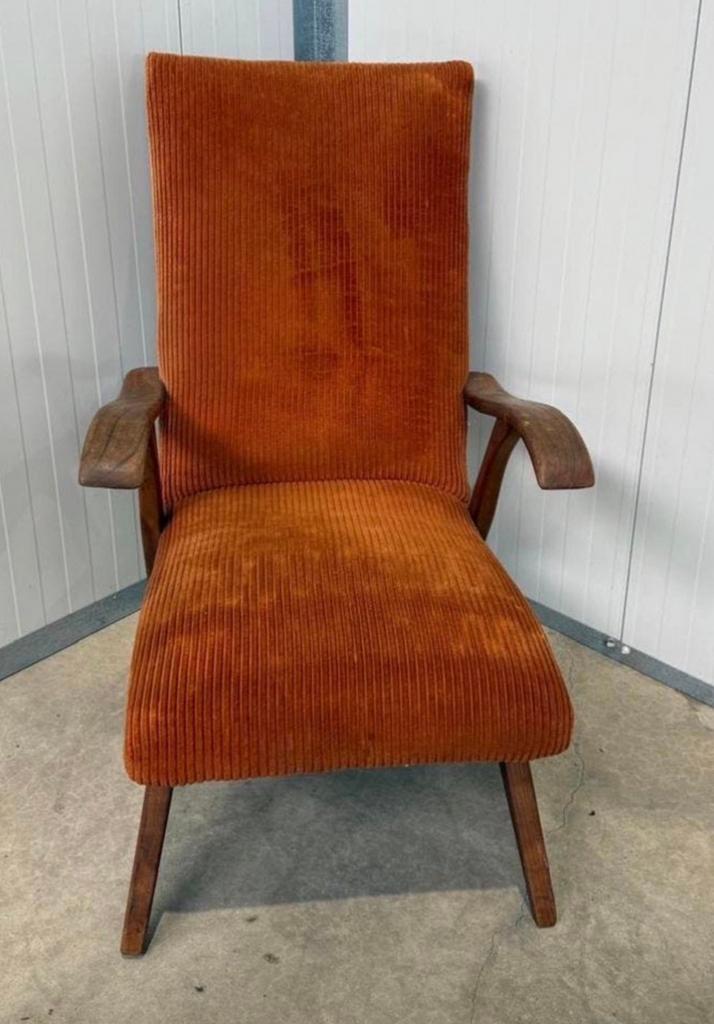 Vintage fauteuils: set van 3 unieke design stoelen, Verzenden