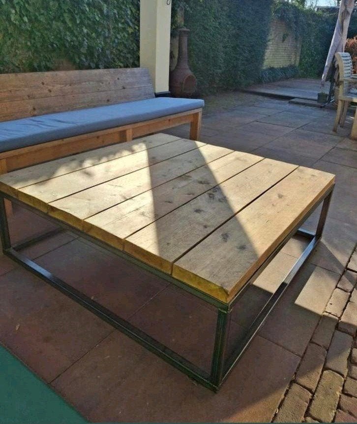Salontafel, Ophalen, Gebruikt, Rechthoekig, Hout