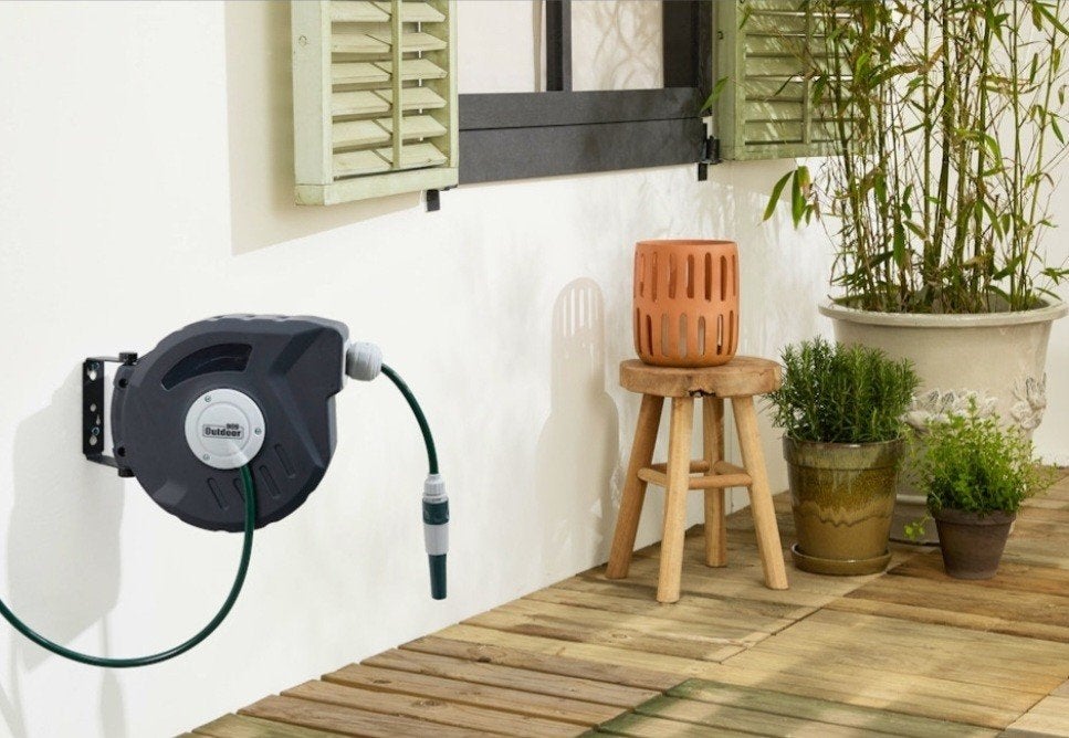 Tuinslag met haspel - 10 meter nieuw in doos, Ophalen of Verzenden, Nieuw