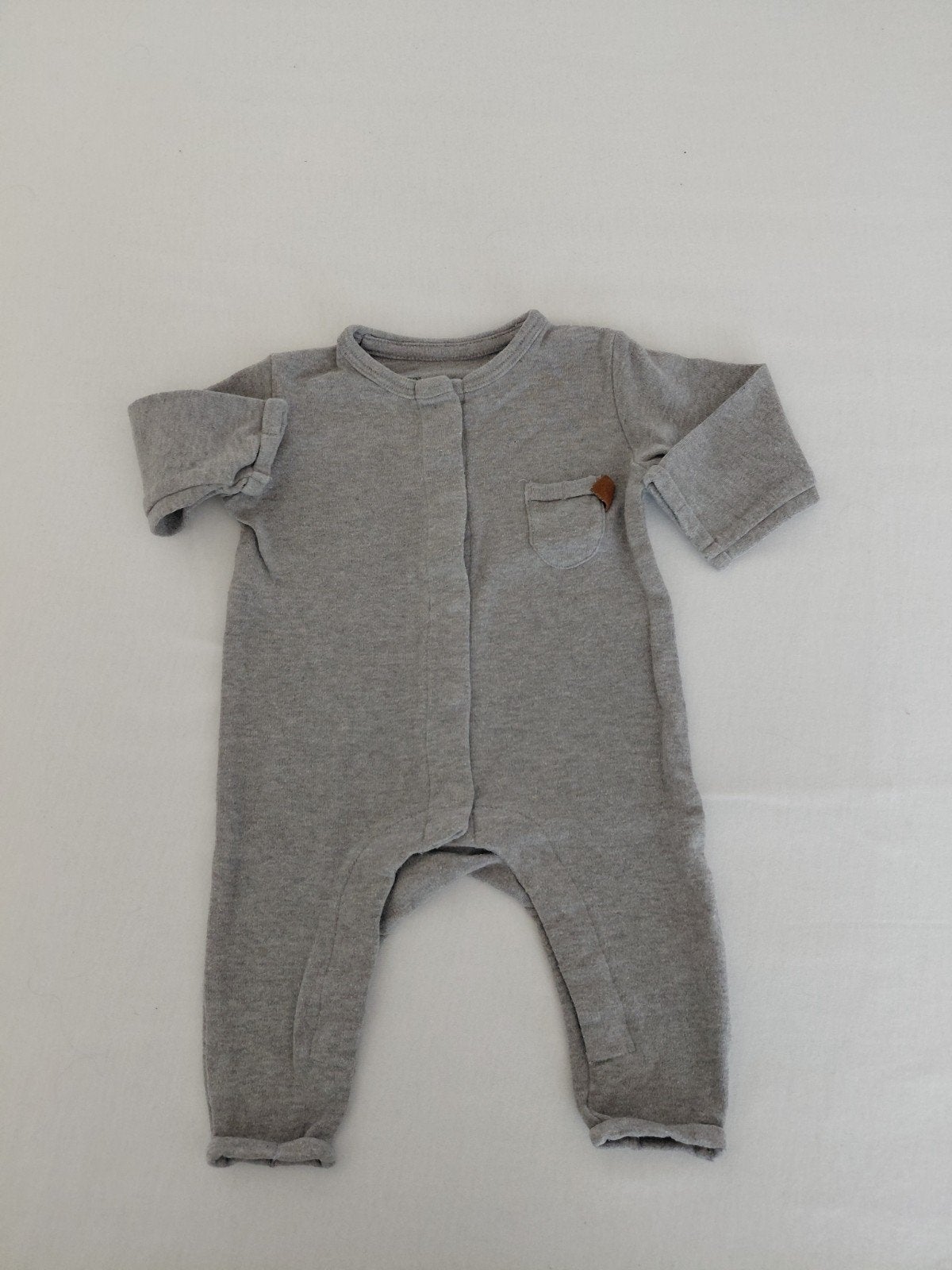 Grijs boxpakje, Kinderen en Baby's, Babykleding | Maat 50, Jongetje of Meisje, Baby's only, Ophalen of Verzenden, Zo goed als nieuw
