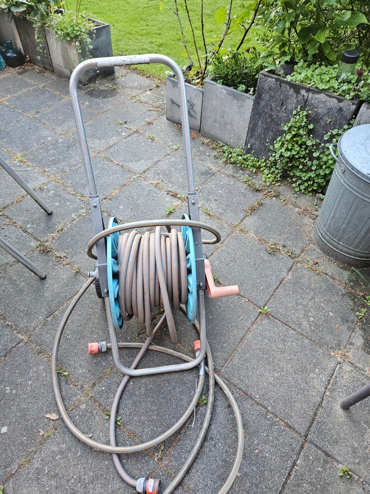 Gardena aquaroll slangenwagen, Ophalen, Gebruikt