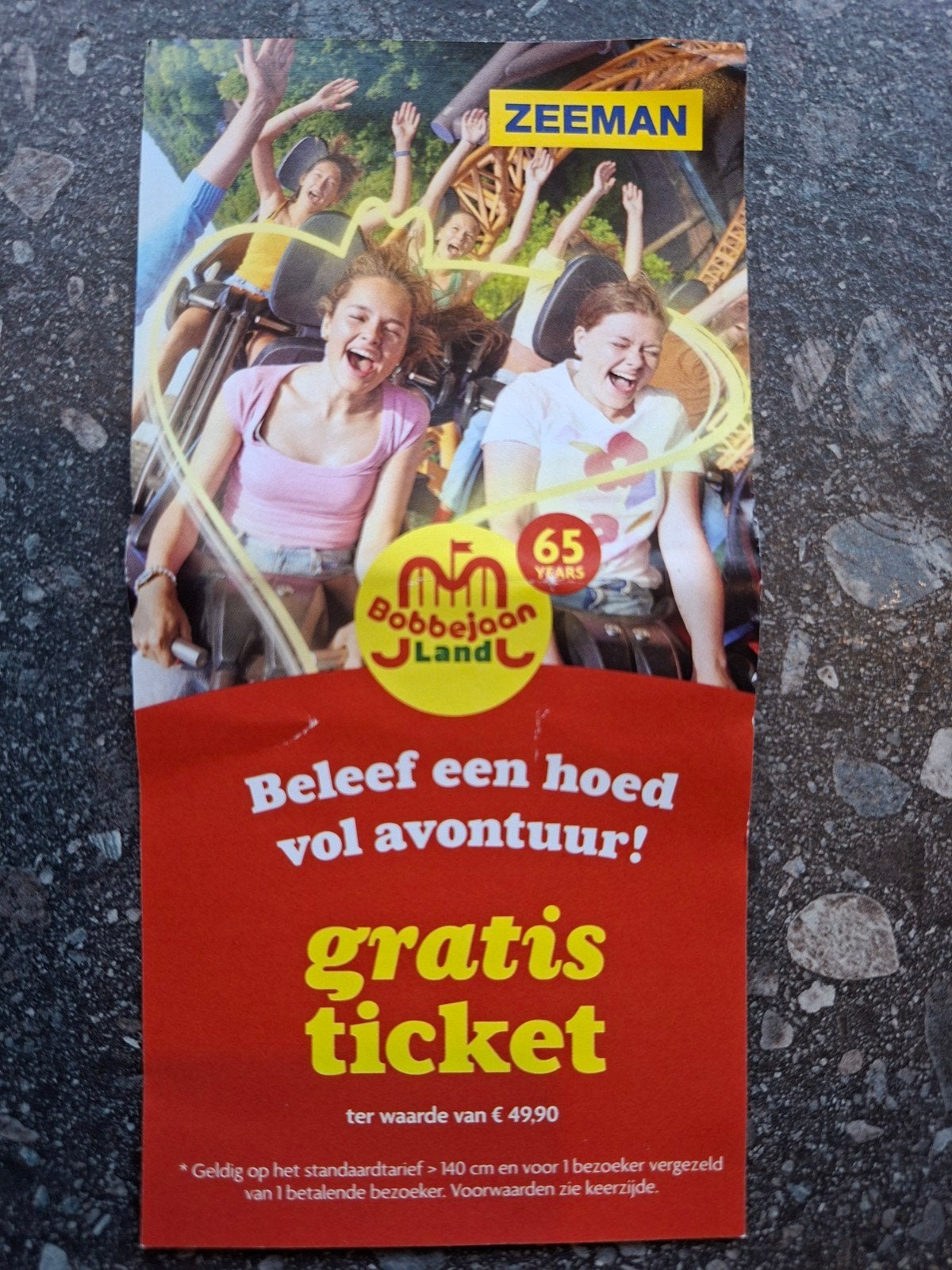 Gratis ticket voor pretpark Bobbejaanland., Tickets en Kaartjes, Recreatie | Pretparken en Attractieparken, Eén persoon, Ticket of Toegangskaart