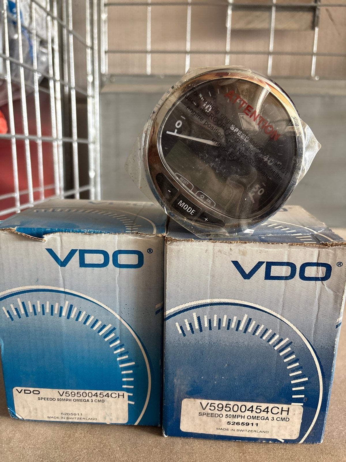 VDO Speedo 50mph Omega 3 CMD snelheidsmeter, Watersport en Boten, Ophalen of Verzenden, Nieuw, Motor en Techniek