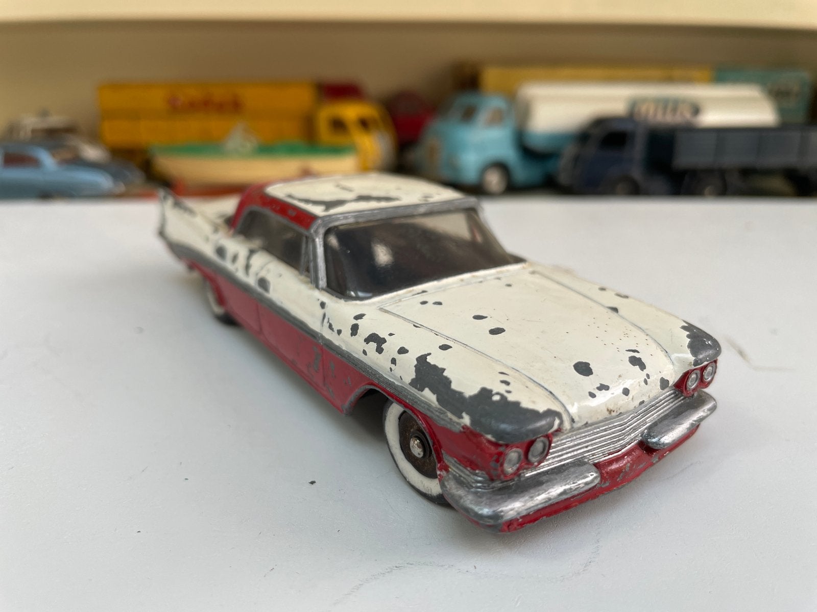 Dinky Toys Chrysler Saratoga 550 - Vintage Speelgoedauto, Ophalen of Verzenden, Gebruikt
