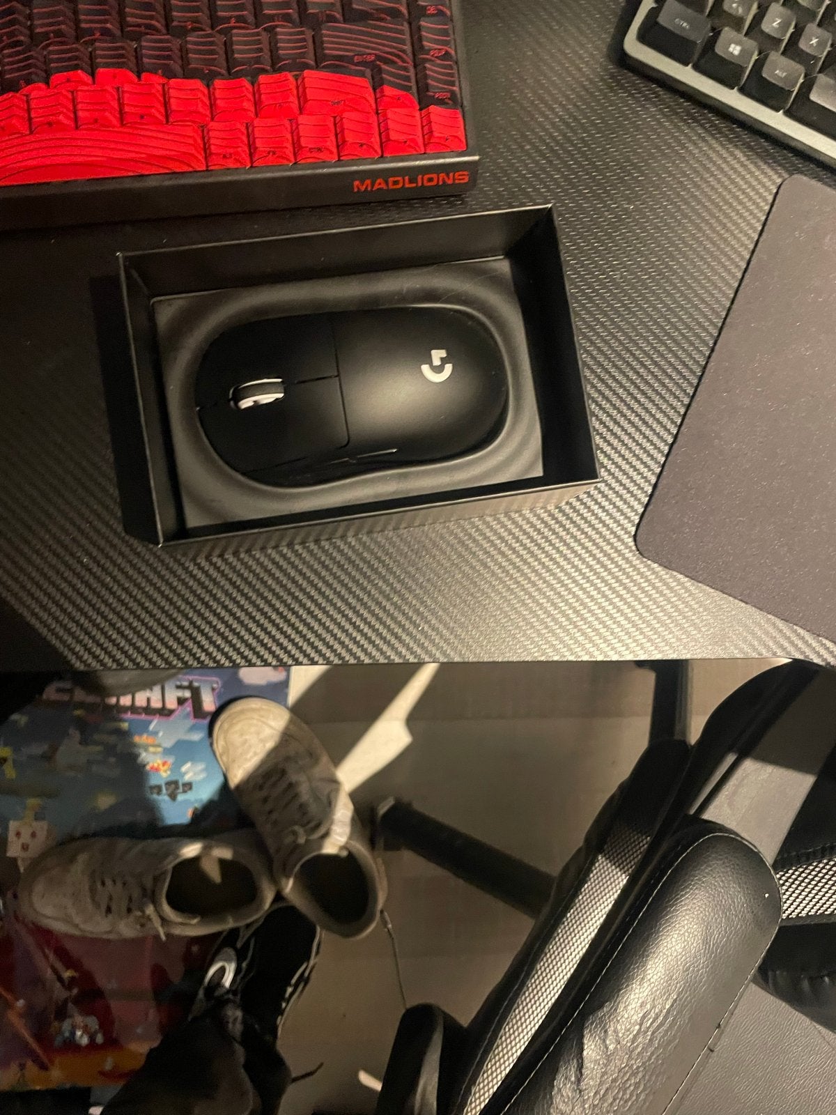 Logitech G Pro X Superlight Gaming Muis Draadloos Zwart, Ophalen, Rechtshandig, Muis, Gaming muis