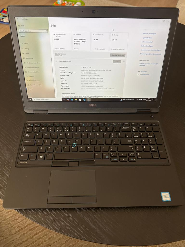 Dell Latitude 5580, 2 tot 3 Ghz, 15 inch, Ophalen of Verzenden, Zo goed als nieuw