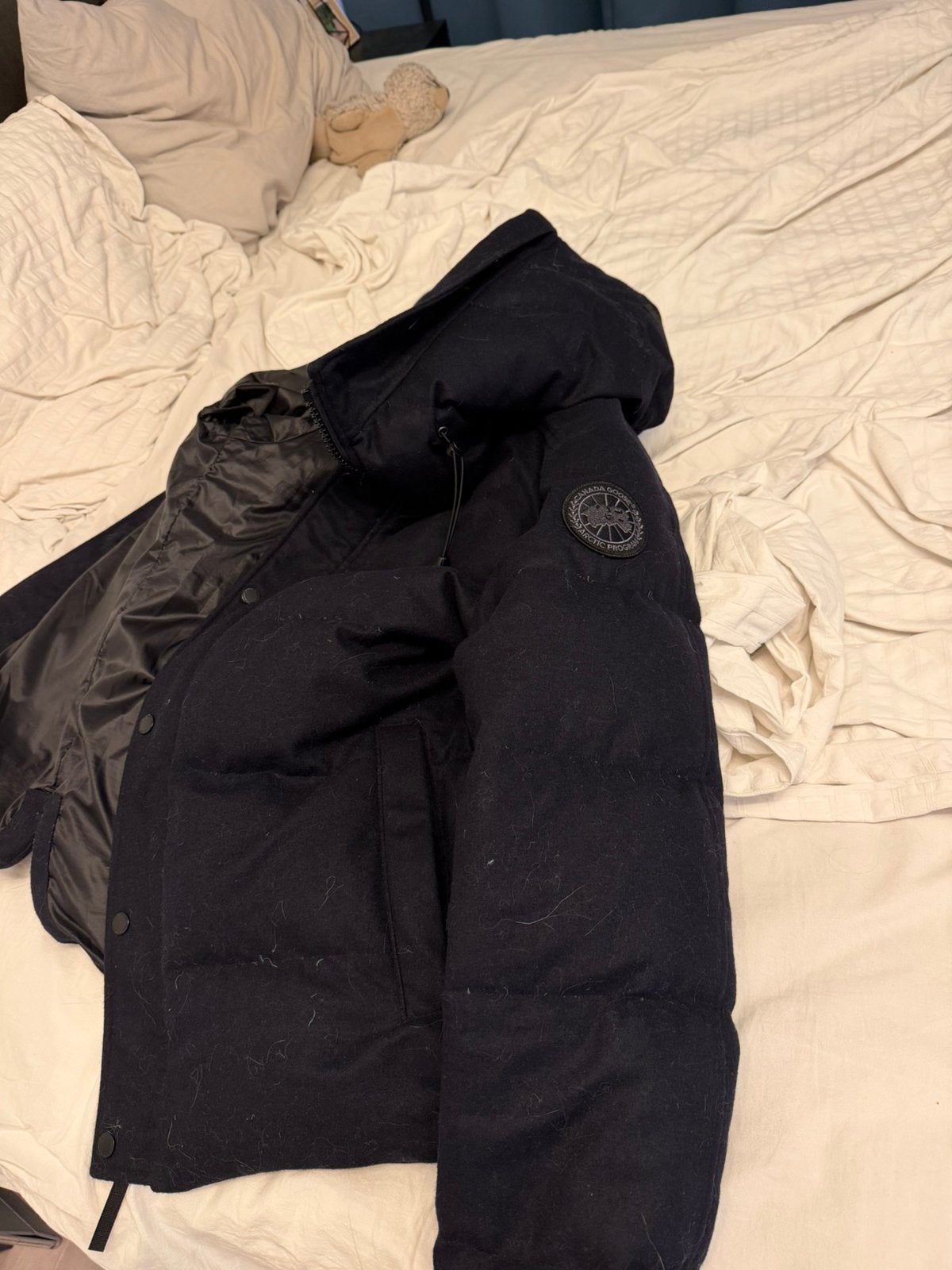 Canada Goose Black Label winterjas, Ophalen of Verzenden, Zo goed als nieuw, Maat 48/50 (M), Zwart