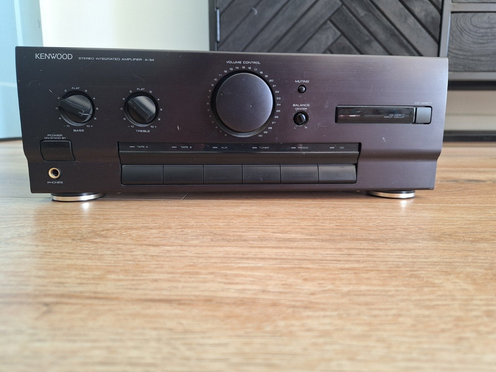 Kenwood A-34 Stereo Geïntegreerde Versterker, Audio, Tv en Foto, Versterkers en Receivers, Overige merken, Gebruikt, Ophalen of Verzenden