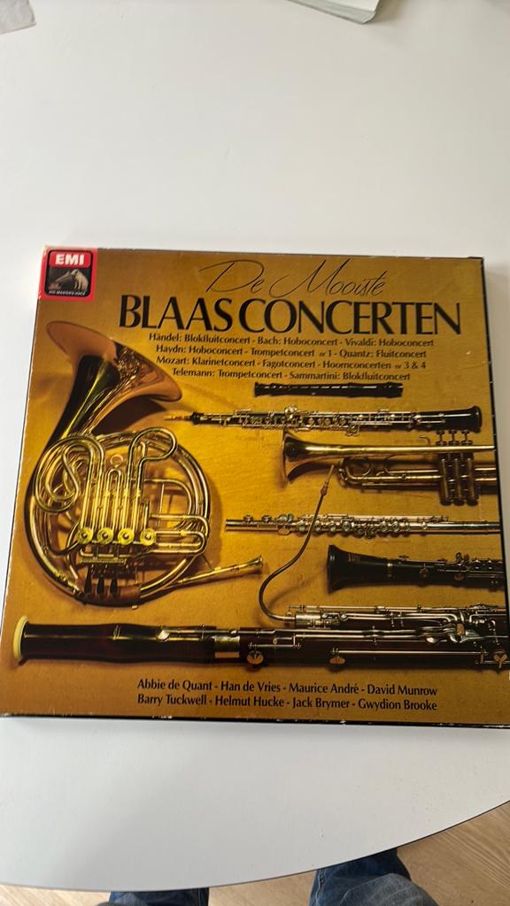 Mooste blaasconcerten box van 4 LP’s, Ophalen of Verzenden, Romantiek, Zo goed als nieuw, 12 inch