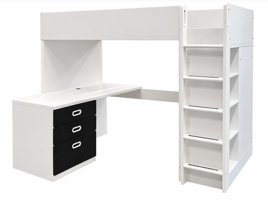 IKEA Stuva/Smastad hoogslaper, Ophalen, Eenpersoons, Ikea, Hout