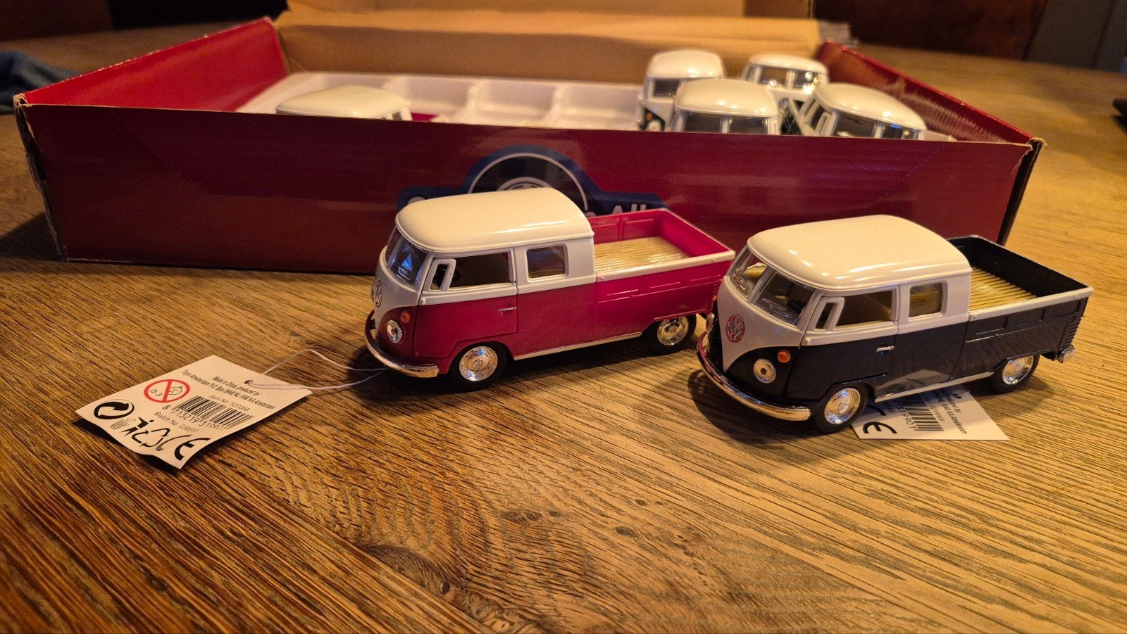 Set van 7 Volkswagen T1 Pick-up modelauto's, Hobby en Vrije tijd, Modelauto's | 1:43, Ophalen of Verzenden, Nieuw, Auto, Overige merken