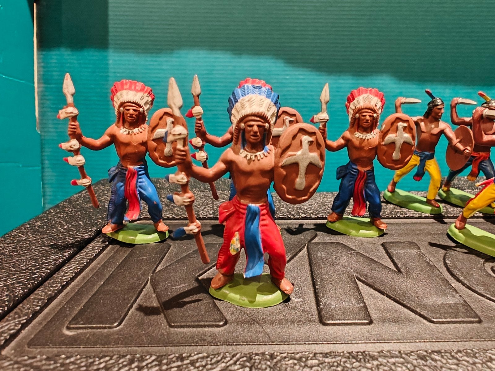 Britains Indianen Figuren - Set van 10, Verzamelen, Ophalen of Verzenden, Gebruikt