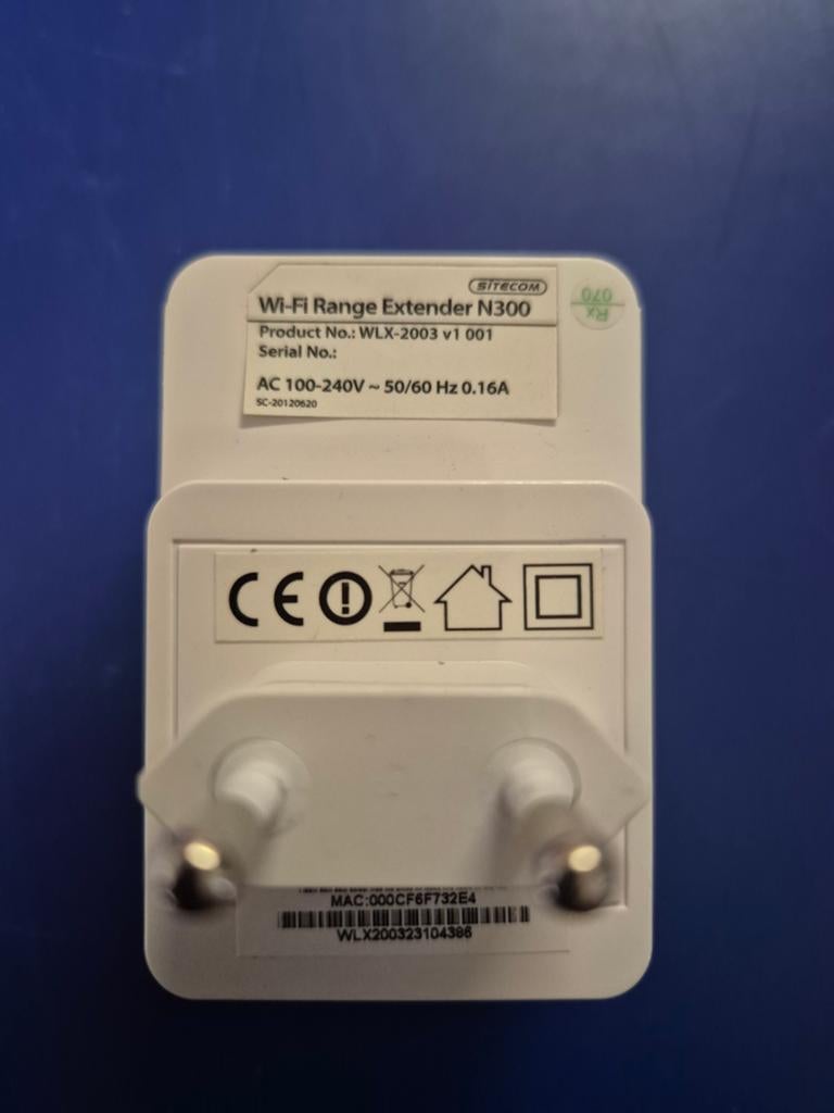 Sitecom Wi-Fi Range Extender N300 WLX-2003 v1 001, Ophalen of Verzenden, Zo goed als nieuw, Router, Sitecom