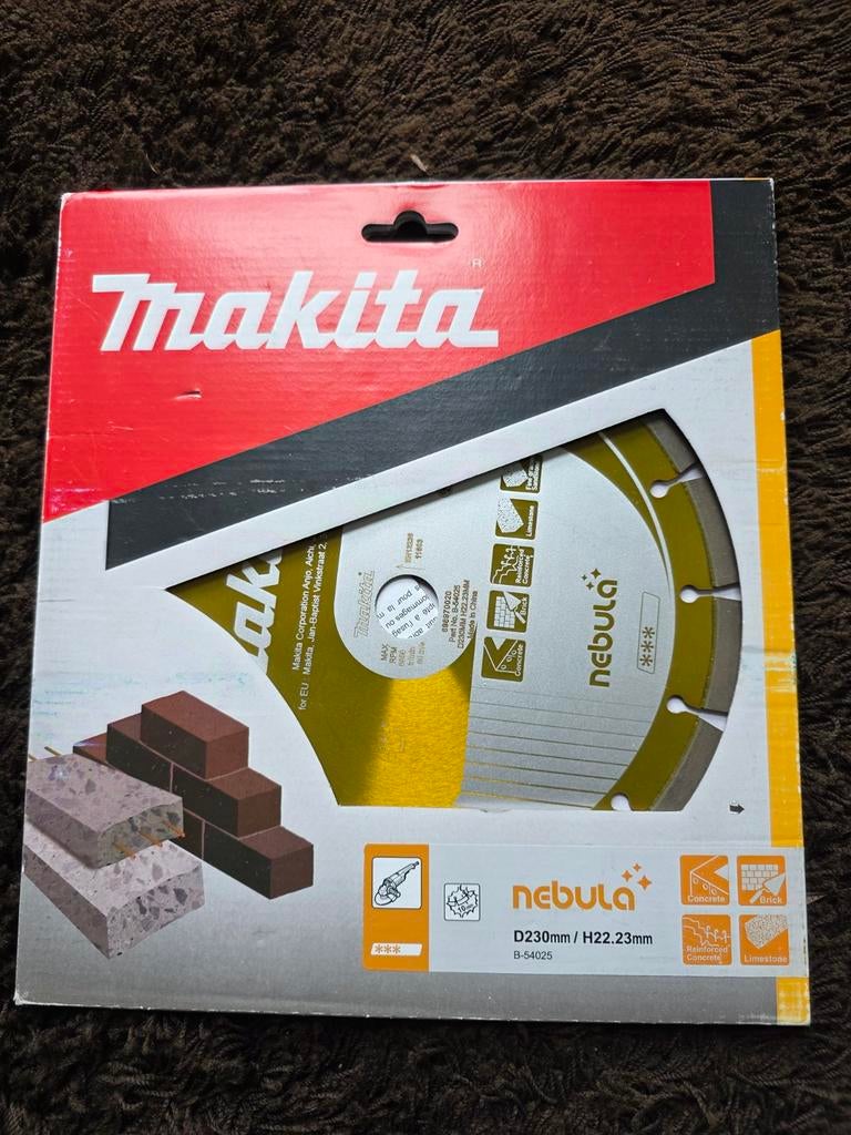 Makita Nebula Slijpschijf D230mm voor Steen en Beton, Ophalen, Nieuw, Overige typen