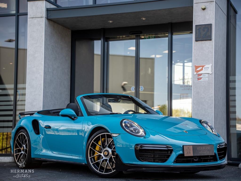 Porsche 911 Cabrio 991.2 3.8 Turbo S / Dealer / Aero-Kit / L, Auto's, Automaat, Gebruikt, Zwart, Cabriolet