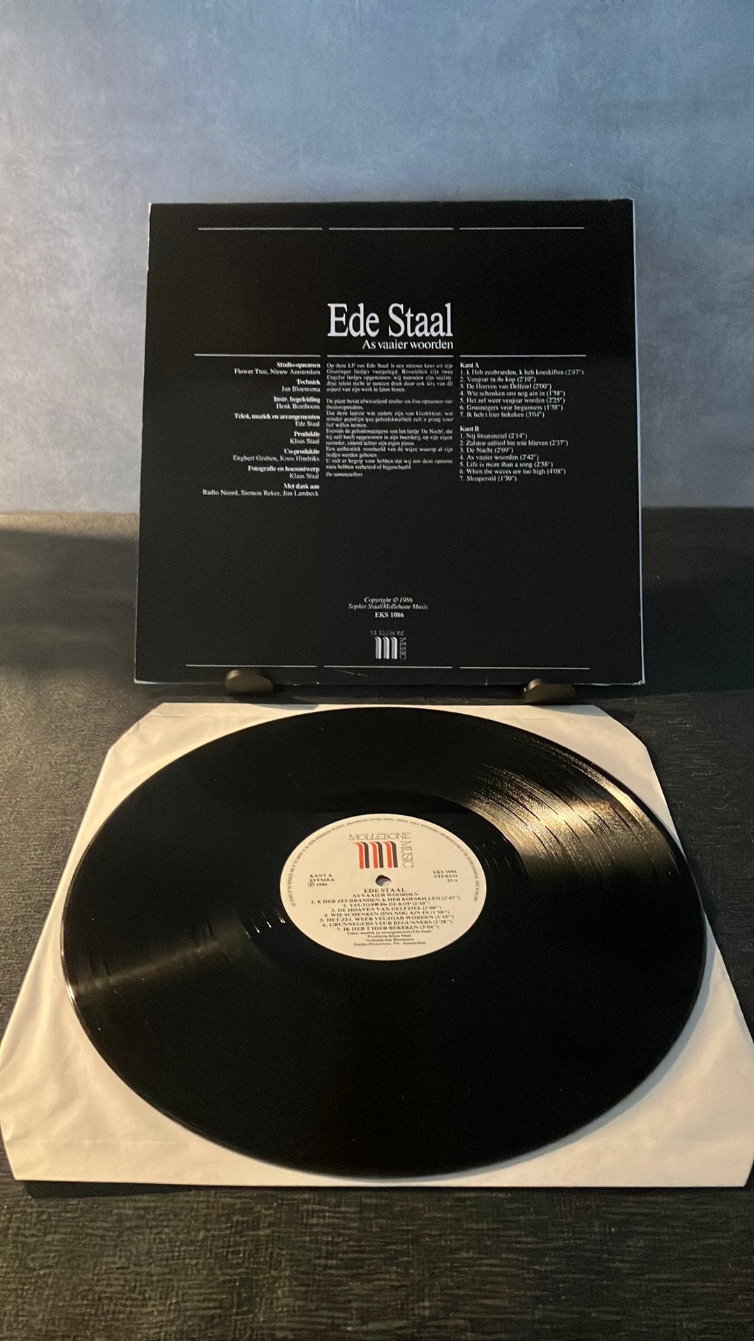 Ede Staal — As Vaaier Woorden, Cd's en Dvd's, Vinyl | Nederlandstalig, LP, Ophalen of Verzenden, Zo goed als nieuw, 12 inch