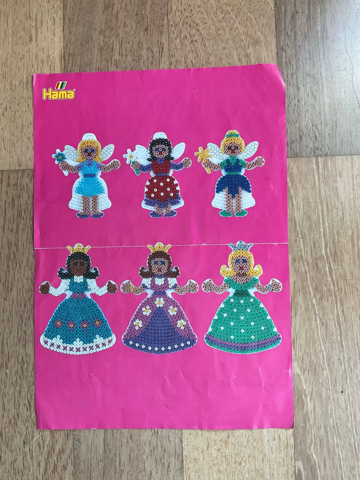 Hama strijkkralen set met legbordjes en voorbeelden, Ophalen, Fantasie, Gebruikt, Meerkleurig