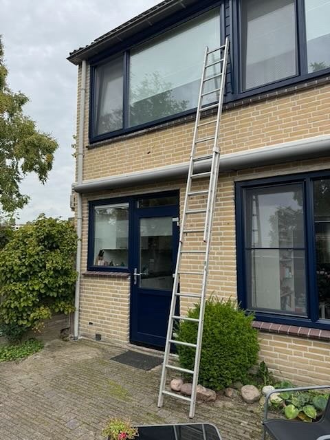 Aluminium ladder 2x12 sporten circa 5,50 meter