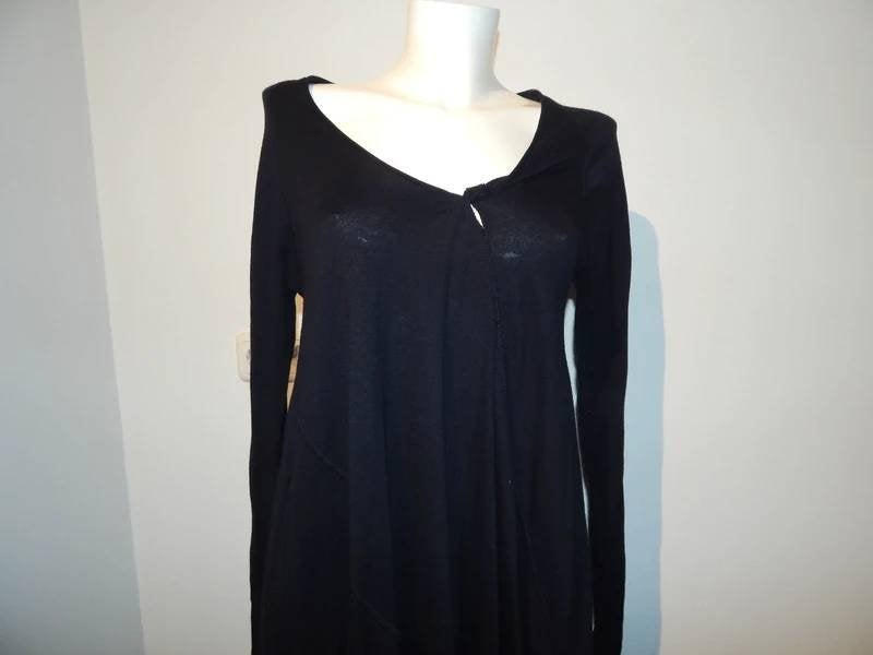 Rundholz Black label lange jurk draai in de stof hals M, Maat 38/40 (M), Verzenden, Zwart, Rundholz