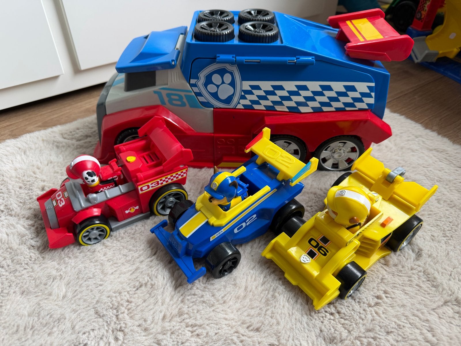 PAW Patrol Ready, Race, Rescue Mobile Pit Stop Team-voertuig, Ophalen of Verzenden, Zo goed als nieuw