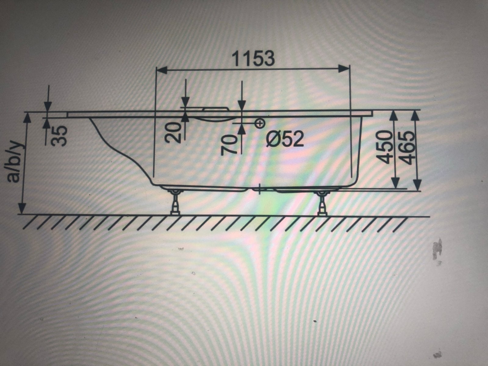 Ligbad duscholux ancona vario 242 . 180x80 nieuw, Ophalen, Nieuw