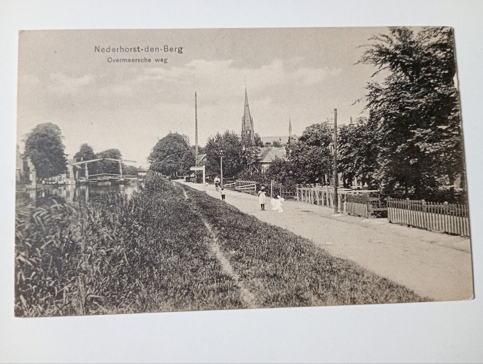 Nederhorst den Berg Overmeerscheweg 1915, Ophalen of Verzenden, Voor 1920, Gelopen, Noord-Holland